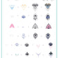 Celina Ryden - Two (CjSLC-95) Steel Nail Art Stamping Plate
