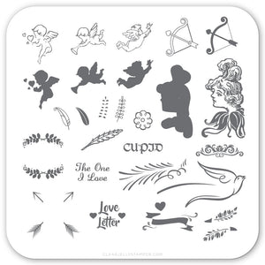 Cupid (CjSV-09) Steel Stamping Plate 6x6 Clear Jelly Stamper 