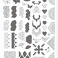 layered-nail-art-stamping-plate-showing-designs-of-delicate-lace-dragonflies-umbrellas-and-words-for-nail-art