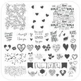 How Sweet it is to be Loved by You (CjSV-28) Steel Stamping Plate 8 x 8 Clear Jelly Stamper 