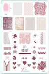 Leather & Lace (CjSV-39) Steel Nail Art Stamping Plate