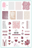 Leather & Lace (CjSV-39) Steel Nail Art Stamping Plate