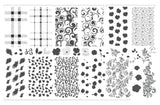 (CjS-XL-TWO) Steel Nail Art Stamping Plate