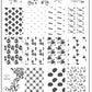 Wallpaper - Creepy (CjSH-44) Steel Stamping Plate 14 x 9 Clear Jelly Stamper 