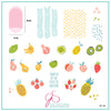 Mod Life Series - Just Picked (CjS-154) Steel Nail Art Stamping Plate 8 x 8 Clear Jelly Stamper 