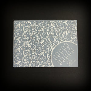 CjS Nail Art Mat - The Tracey (Classic Swirl) Mats Clear Jelly Stamper 
