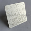 Snowflakes (CjS-03) - Steel Nail Art Stamping Plate 6x6 Clear Jelly Stamper 