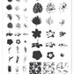 Tropical (CjS-38) - Steel Nail Art Stamping plate 14 x 9 Clear Jelly Stamper 