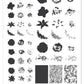 Roses Floral Garden (CjSLC-13) - Steel Nail Art Stamping Plate 14 x 9 Clear Jelly Stamper 