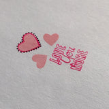 Layers of LoVe (CjS V-04) - Steel Stamping Plate 6x6 Clear Jelly Stamper 