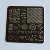 Layers of LoVe (CjS V-04) - Steel Stamping Plate 6x6 Clear Jelly Stamper 