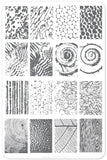 Texture Essentials - Nature's Law (CjS-69) Steel Nail Art Stamping Plate 14 x 9 Clear Jelly Stamper 