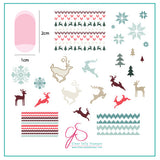 Christmas Sweater (CjSC-02) - Steel Nail Art Stamping Plate 6x6 Clear Jelly Stamper Plate 