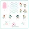 Do You Want to Build a Snowman? (CjS C-40) Steel Nail Art Stamping Plate 6x6 Clear Jelly Stamper 