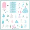 Oh Christmas Tree! (CjSC-44) Steel Nail Art Stamping Plate 8 x 8 Clear Jelly Stamper 