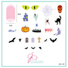 Halloween - Boo (CjSH-06) - Steel Stamping Plate 6x6 Clear Jelly Stamper Plate 