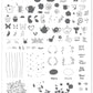 I LoVe my MoM! (CjSH-19) Steel Stamping Plate 14 x 9 Clear Jelly Stamper 