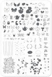 I LoVe my MoM! (CjSH-19) Steel Stamping Plate 14 x 9 Clear Jelly Stamper 
