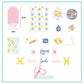 Pisces (CjSZ-13) Steel Stamping Plate 6x6 Clear Jelly Stamper 
