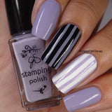 #78 Vintage Lavender - Nail Stamping Color (5 Free Formula) Polish Clear Jelly Stamper 