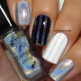 Holo 3 - Into the Stars - Nail Stamping Color (5 Free Formula) Polish Clear Jelly Stamper 