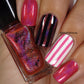 Holo 4 - Sparkling Sangria - Nail Stamping Color (5 Free Formula) Polish Clear Jelly Stamper 