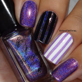 Holo 7 - Grape Escape - Nail Stamping Color (5 Free Formula) Polish Clear Jelly Stamper 