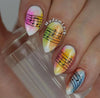 Music and Notes (CjS-11) - Steel Nail Art Stamping Plate 6x6 Clear Jelly Stamper 