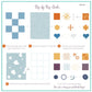 layered-nail-art-stamping-plate-how-to-card-showing-colorful-denim-patchwork-designs-patchwork-hearts-and-buttons