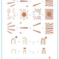 layered-nail-art-stamping-plate-how-to-card-with-colourful-designs-of-boho-arches-sun-beams-and-abstract-shapes