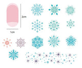 Diamonds in Ice (CjSC-14) - Steel Nail Art Stamping Plate 14 x 9 Clear Jelly Stamper Plate 