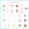 Doodle with Love (CjSV-41) Steel Nail Art Stamping Plate
