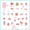 Doodle with Love (CjSV-41) Steel Nail Art Stamping Plate