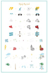 Explore the World (CjS-291) Steel Nail Art Stamping Plate