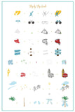 Explore the World (CjS-291) Steel Nail Art Stamping Plate