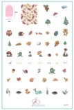 Fall in the Forest (CjS-272) Steel Nail Art Stamping Plate