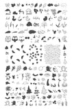 Fall in the Forest (CjS-272) Steel Nail Art Stamping Plate
