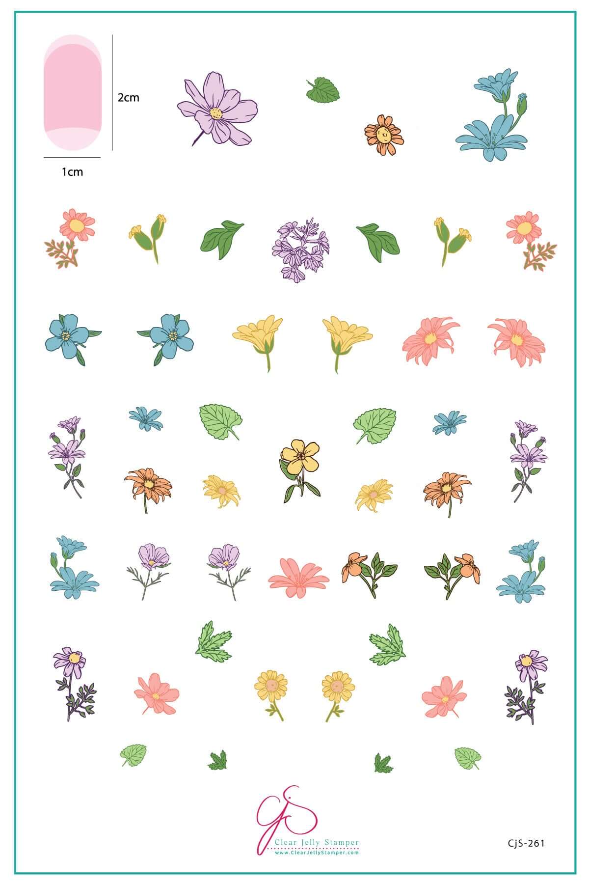 layered-nail-art-stamping-plate-inspo-card-with-colorful-designs-of-flowers-and-leaves