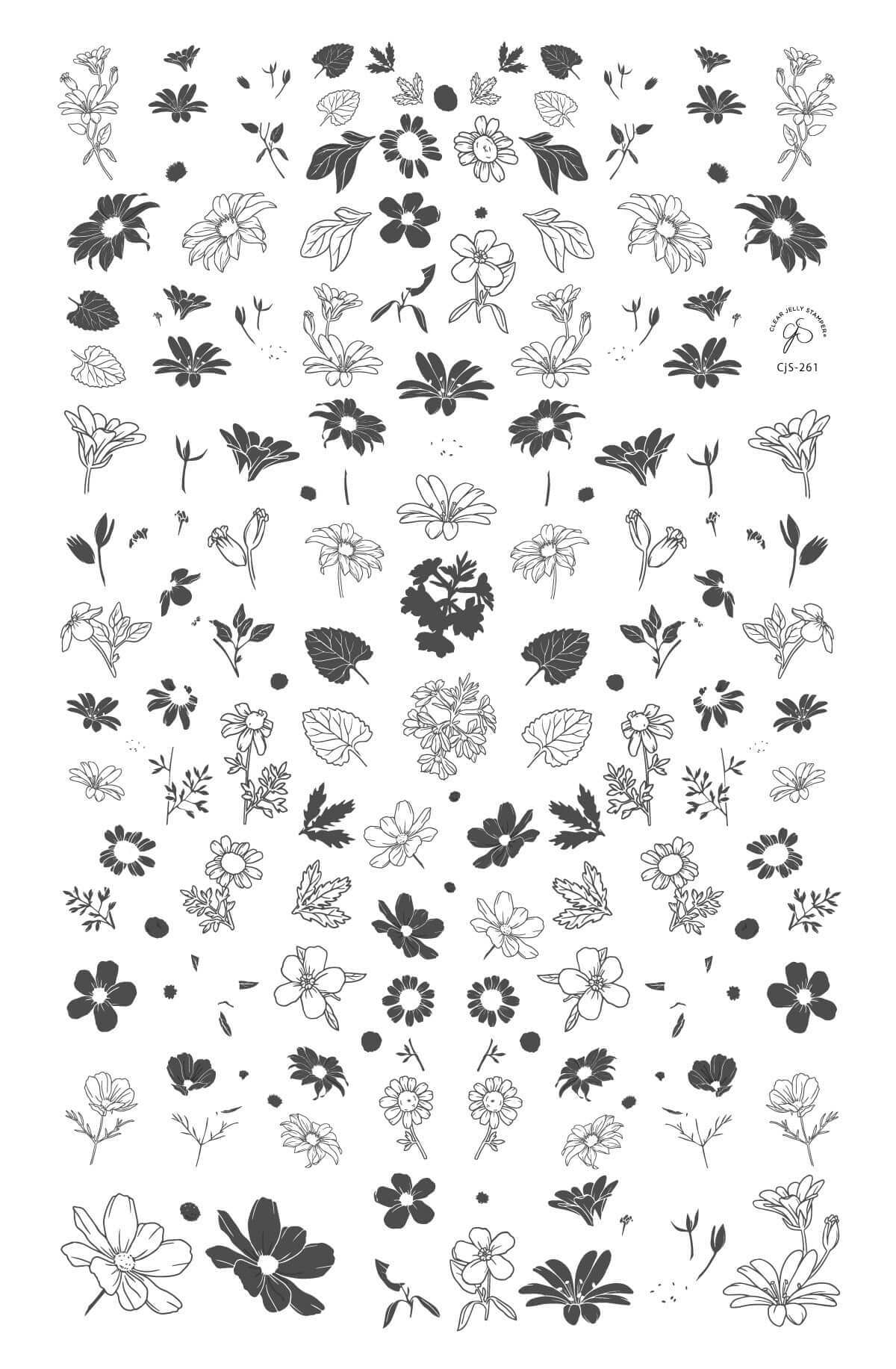 layered-nail-art-stamping-plate-with-designs-of-flowers-and-leaves