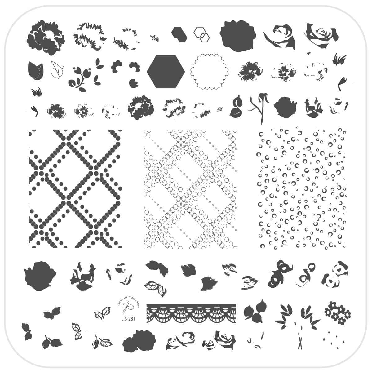 layered-nail-art-stamping-plate-showing-designs-of-flowers-and-lace-designs
