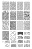 French Textile - Collection 2 (CjS-228) Steel Nail Art Layered Stamping Plate