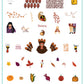 Gobble Till You Wobble (CjS-H-68) Steel Nail Art Stamping Plate