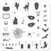 Halloween - Boo (CjSH-06) - Steel Stamping Plate 6x6 Clear Jelly Stamper 