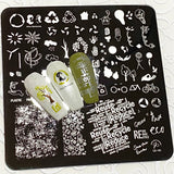 Recycle This (CjS-183) Steel Stamping Plate 8 x 8 Clear Jelly Stamper 