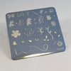 Infinite Flower (CjS-04) - Steel Nail Art Stamping Plate 6x6 Clear Jelly Stamper 