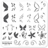 Chrissie Pearce's Butterfly (CjSLC-03) - Steel Nail Art Stamping Plate 6x6 Clear Jelly Stamper 