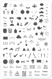 Ahoy Matey (CjSLC-15) - Steel Stamping plate 14 x 9 Clear Jelly Stamper 