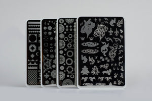 You Choose - 4 Steel Stamping Plates (Large) You Choose Large Plates 4 Clear Jelly Stamper 