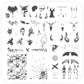 Lil Devil (CjSH-83) Steel Nail Art Stamping Plate