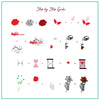 My Edgy Valentine (CjSV-36) Steel Nail Art Stamping Plate